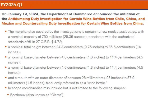 Antidumping chart